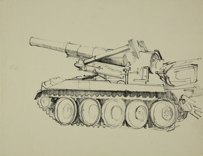 Sketch of Artillery Piece