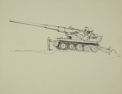 Sketch of Artillery Piece