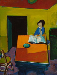 Interior with Girl Reading