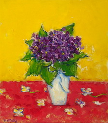 Still Life with Violets