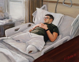 LCpl Zach Stinson at the VA Hospital...