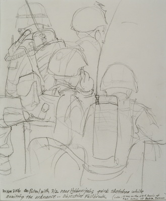 On Patrol with 3/2 near Habbaniyah quick sketches