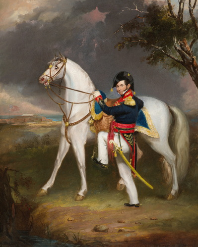 Equestrian Portrait - LtCoL John Marshall Gamble 