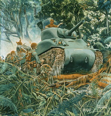 Tank Infantry Team, Cape Gloucester