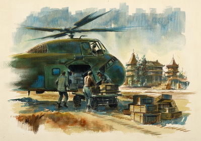 Loading CH-34 Choppers