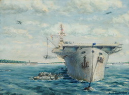Escort Carriers in Atoll Anchorage