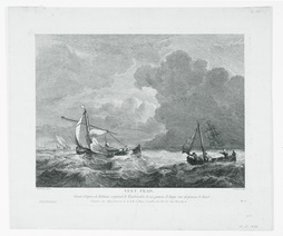 A Fresh Gale, A Sail Boat in Rough Water