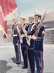 Color Guard Aboard Mt. Whitney