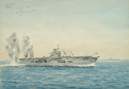 HMS Ark Royal Fired Upon by Enemy