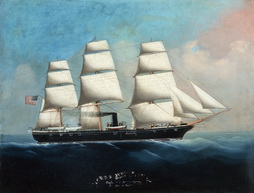 USS Juniata Homeward Bound 1885