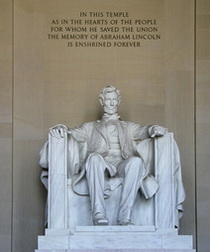 Inside the Lincoln Memorial